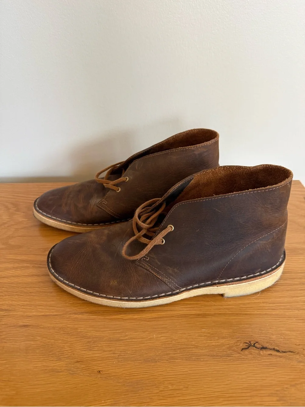 Clark's Mens Desert Boots – Beeswax Leather – Size 9.5